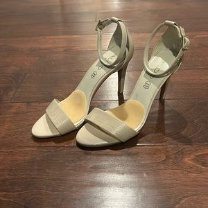 Aldo Strappy Heels - Beige/Taupe